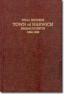 Harwich Vital Records - Births, deaths and Marriage intentions 1694-1850